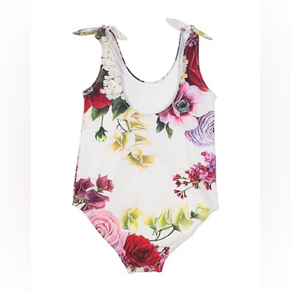 NEW Dolce & Gabbana Floral Swimsuit Girl 9/10 Years - Picture 2 of 7
